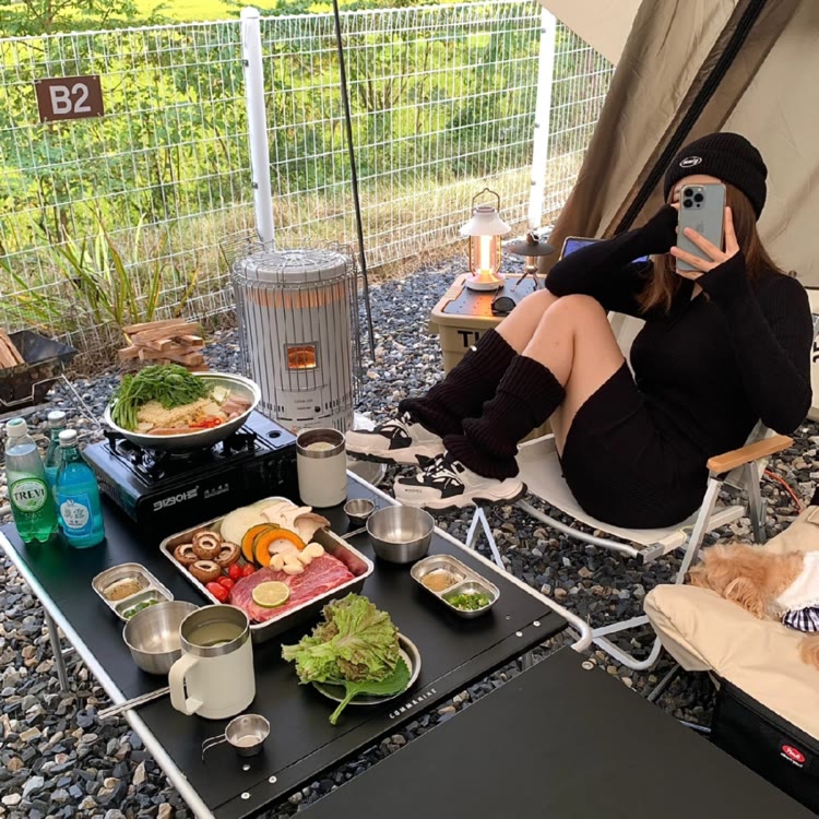 快手涨粉榜旅游排行榜第16名露营小姨子